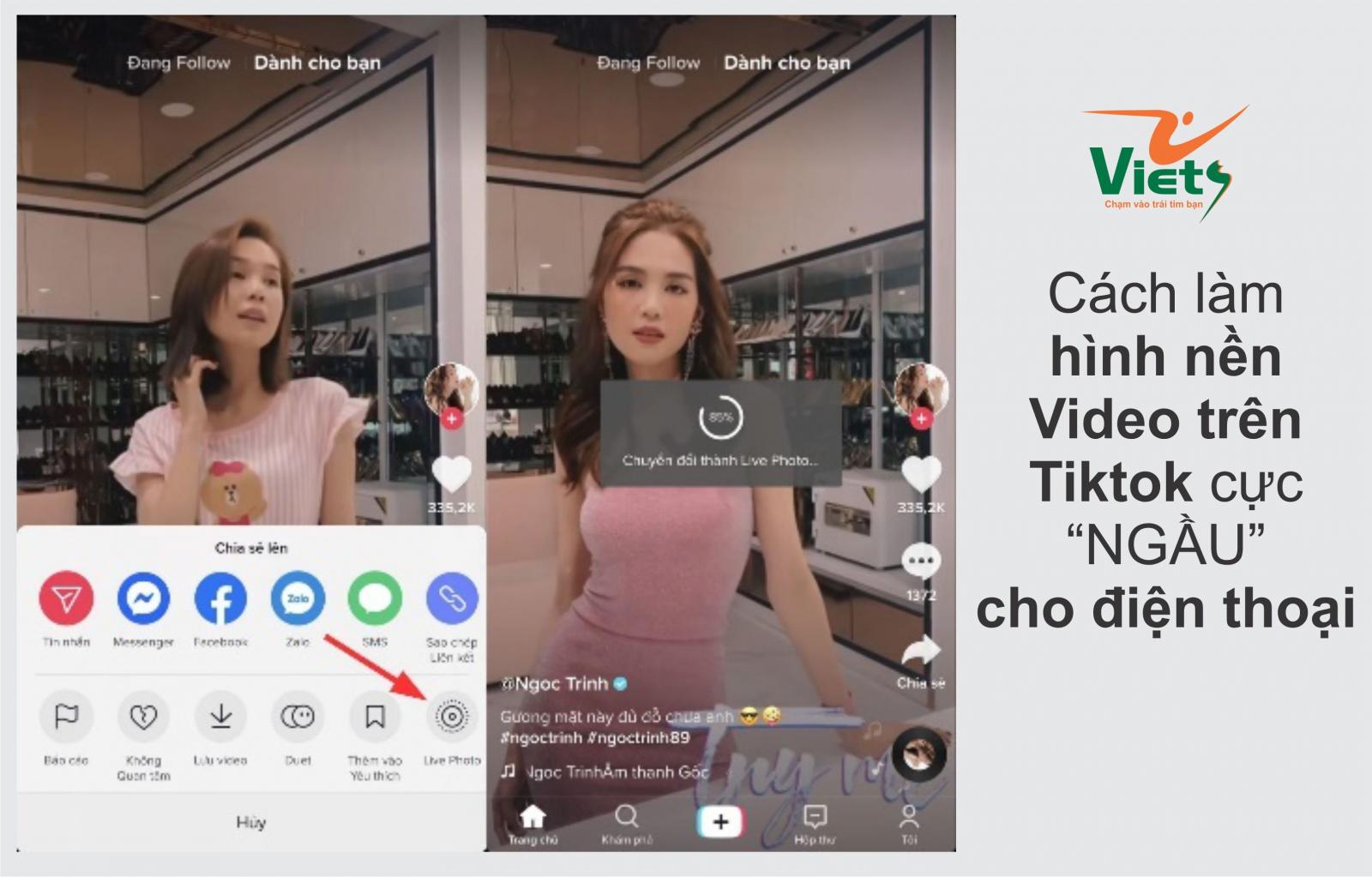 Cách làm hình nền Video trên Tiktok | Vietsmedia