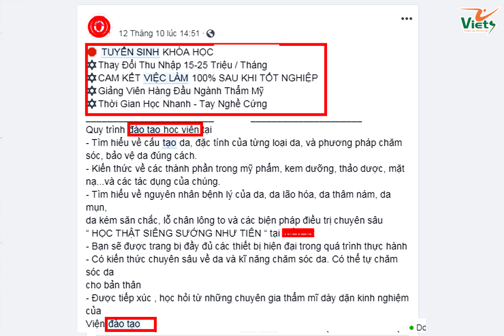 viết content quảng cáo facebook